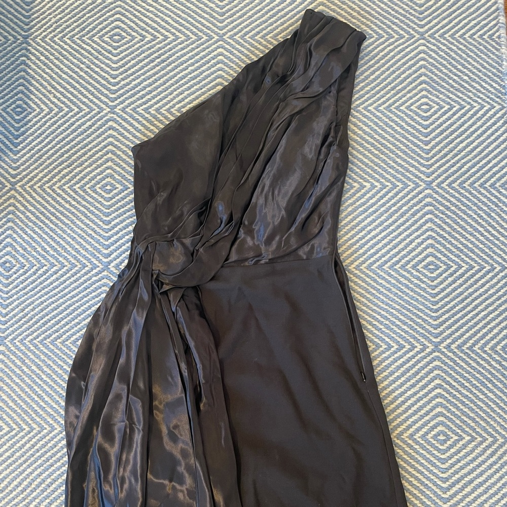KEEPSAKE Black One Shoulder Cocktail Dress